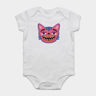 Crazy Funny Cat smile Baby Bodysuit